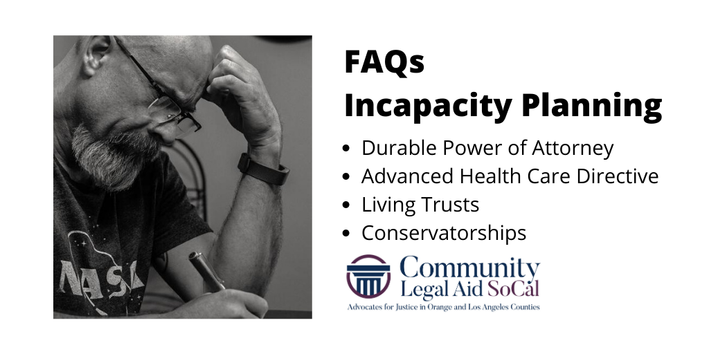 FAQs Incapacity Planning grapic