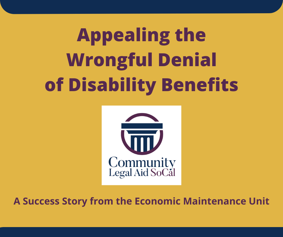 Appealing The Wrongful Denial Of Disability Benefits - Community Legal ...